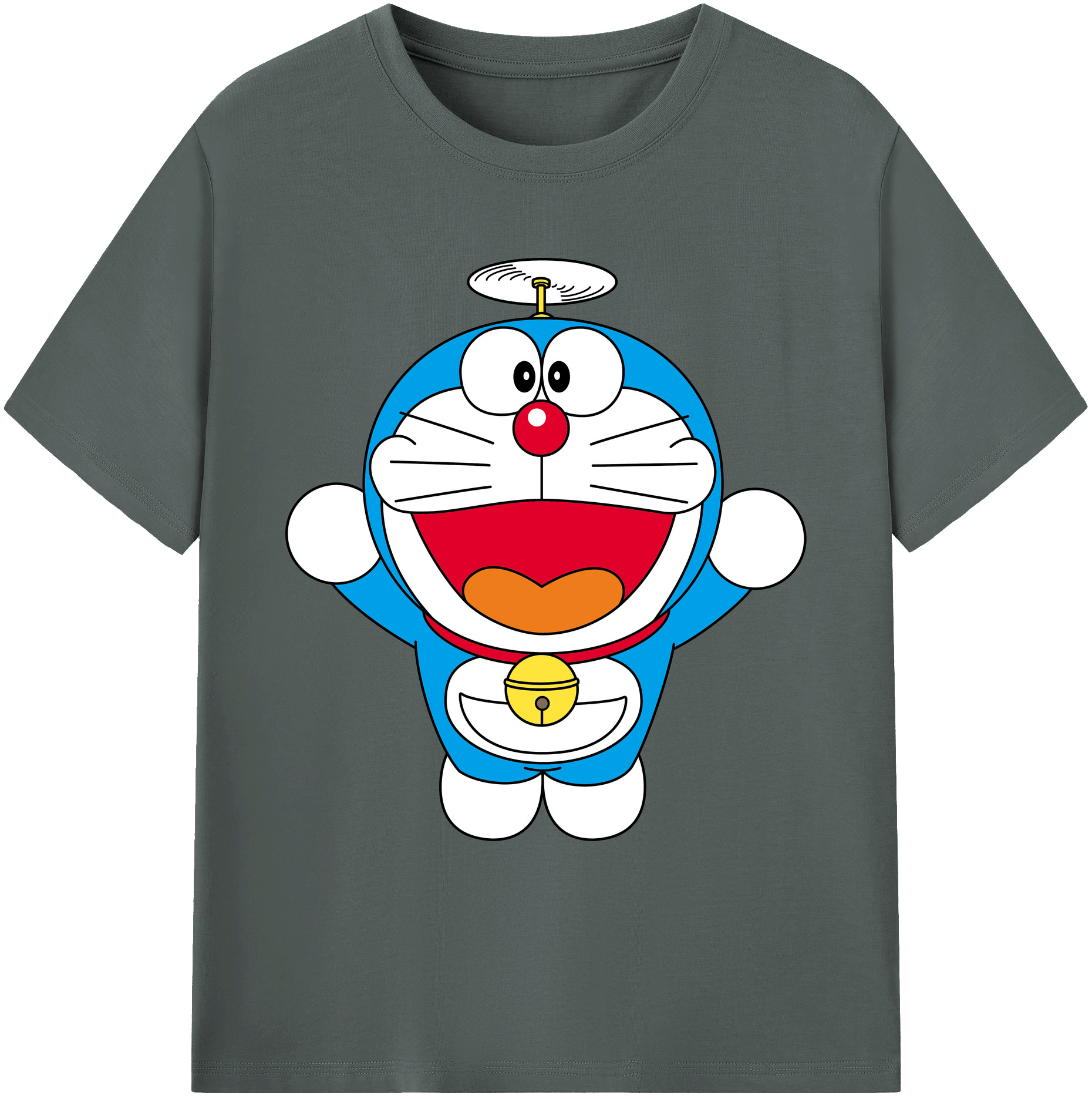 （画像用） ドラえもん Doraemon 綿100％ メンズ半袖Tシャツ｜肌触りやわらか＆通気性